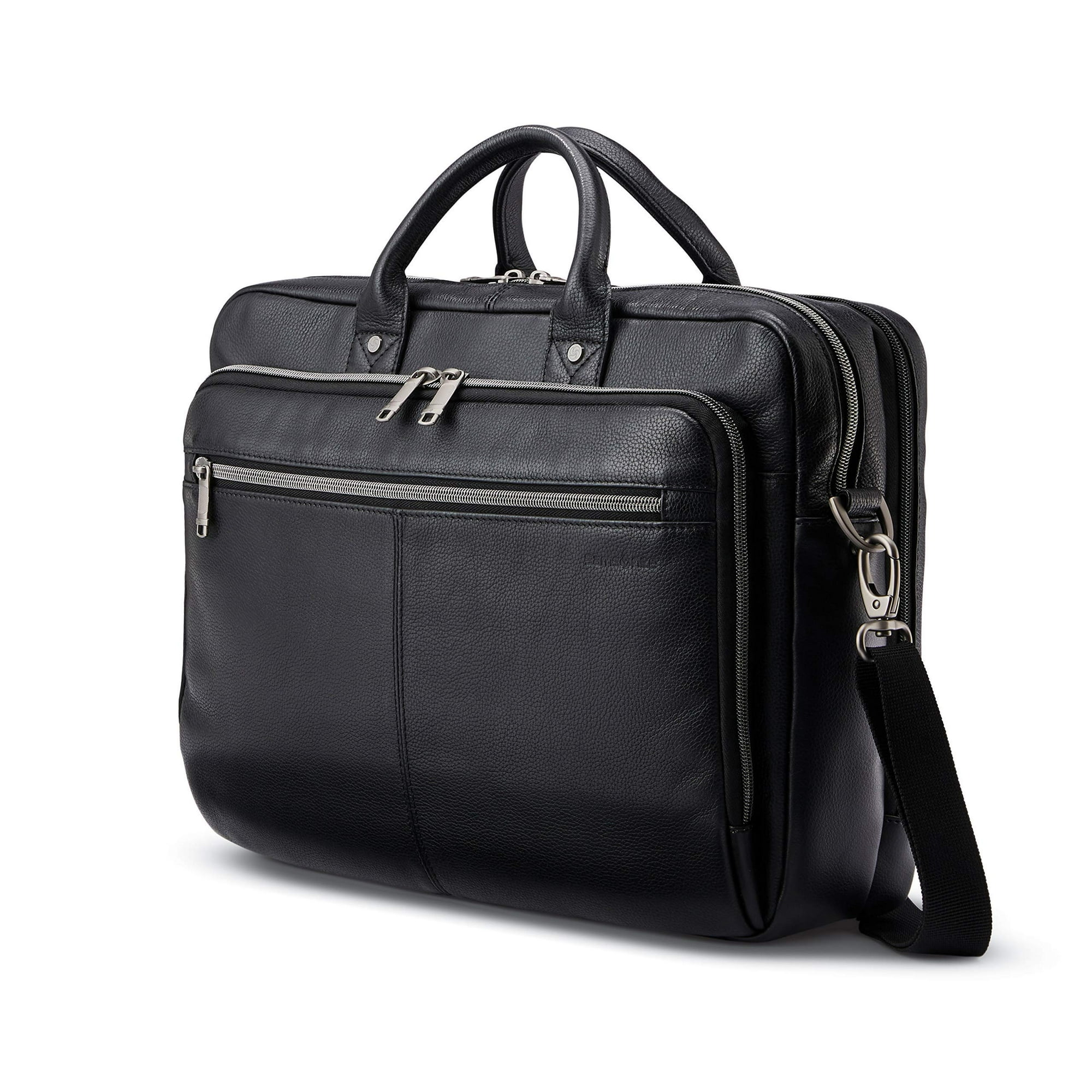 Maletín Samsonite Classic Leather Toploader Negro
