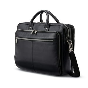 Maletín Samsonite Classic Leather Toploader Negro