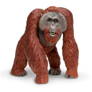 Figura De Juguete Safari Ltd., Orangután De Borneo, 13 Cm, Plástico, Más De 3 Años