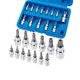 thumbnail image 1 of Juego de conectores Torx Bates- TT8-TT60, 13 piezas, 1/4, 3/8 y 1/2 unidades, 1 of 7