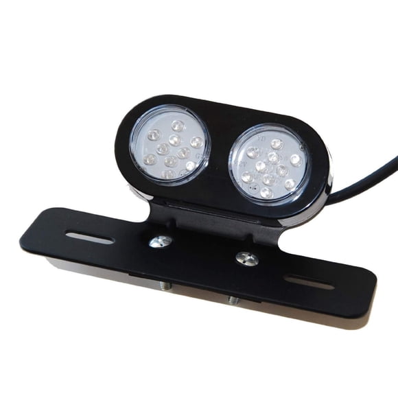 (W) OZ-USA Café Soporte LED para Placa Luz Trasera de Freno de Motocicleta