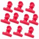 thumbnail image 2 of 10 Uds. Clips De Bisagra De Metal Abrazadera De Clip De Papel/clips De Carpeta De Archivos Rojo, 2 of 5