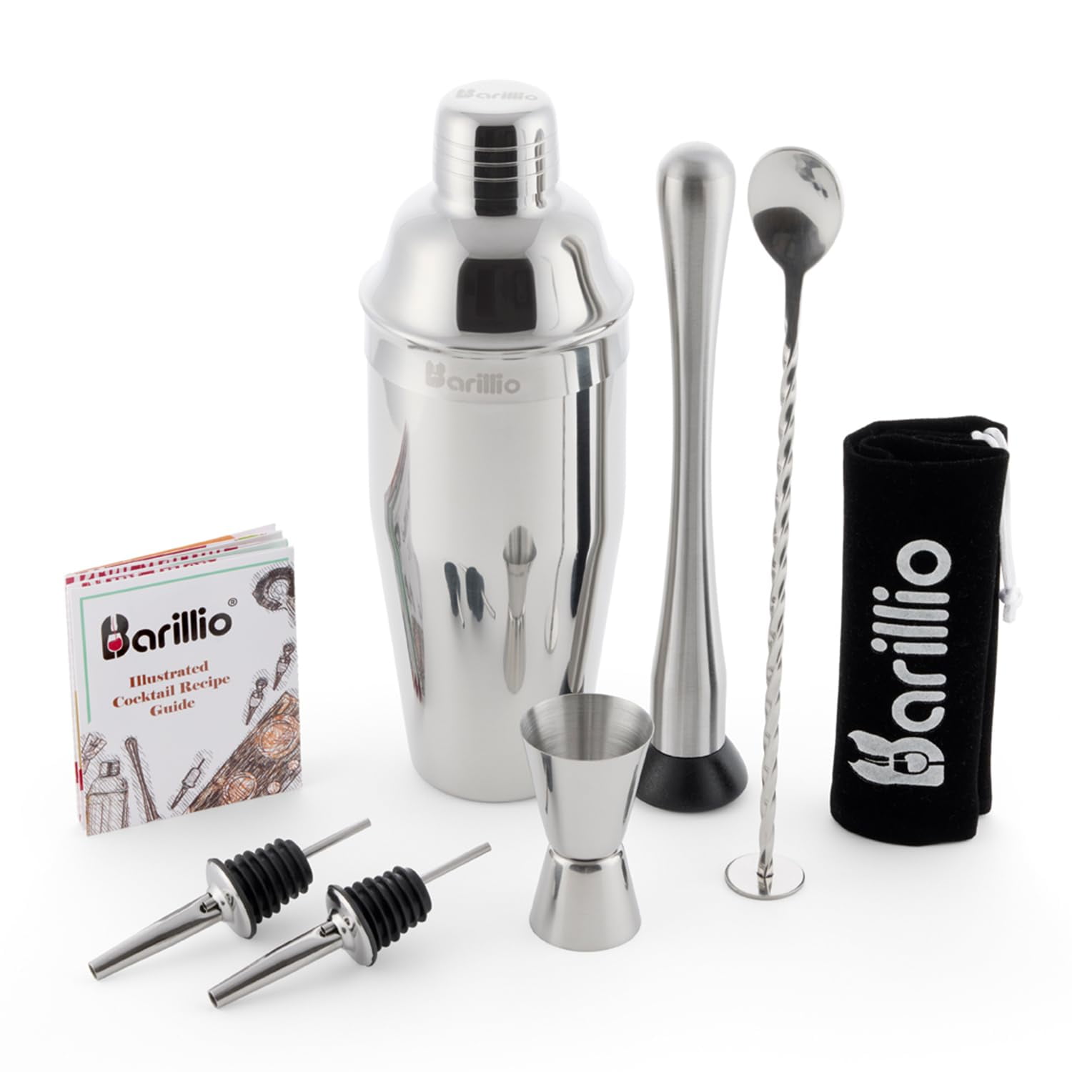 Bartender Kit Barillio Mixology De 8 Piezas Con Set De Coctelera