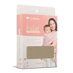 Amamantas - Fular Porta Bebe Algodón Beige
