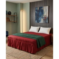 Mylhogar - Faldon De Cama Con Plisado Elegante King