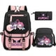 thumbnail image 1 of 3pcs Kuromi Backpacks Patchwork Capacity Women Men Travel Mochilas With Shoulder Bags Ins Laptop Teens School Bags, 1 of 3