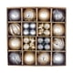thumbnail image 5 of Juego De 44 Piezas De Adornos De Bolas Navide?as DIY Para Aniversario, Oficina, Restaurante, Color Gris Champán Dorado, 5 of 5