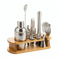 Genérico - Kit De Utensilios De Coctelería C/Coctelera De 750Ml, 12 Pzs