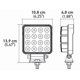 thumbnail image 2 of Luz de trabajo Hella 357106002 ValueFit 4 Square 11 x 14 cm LED, 2 of 2