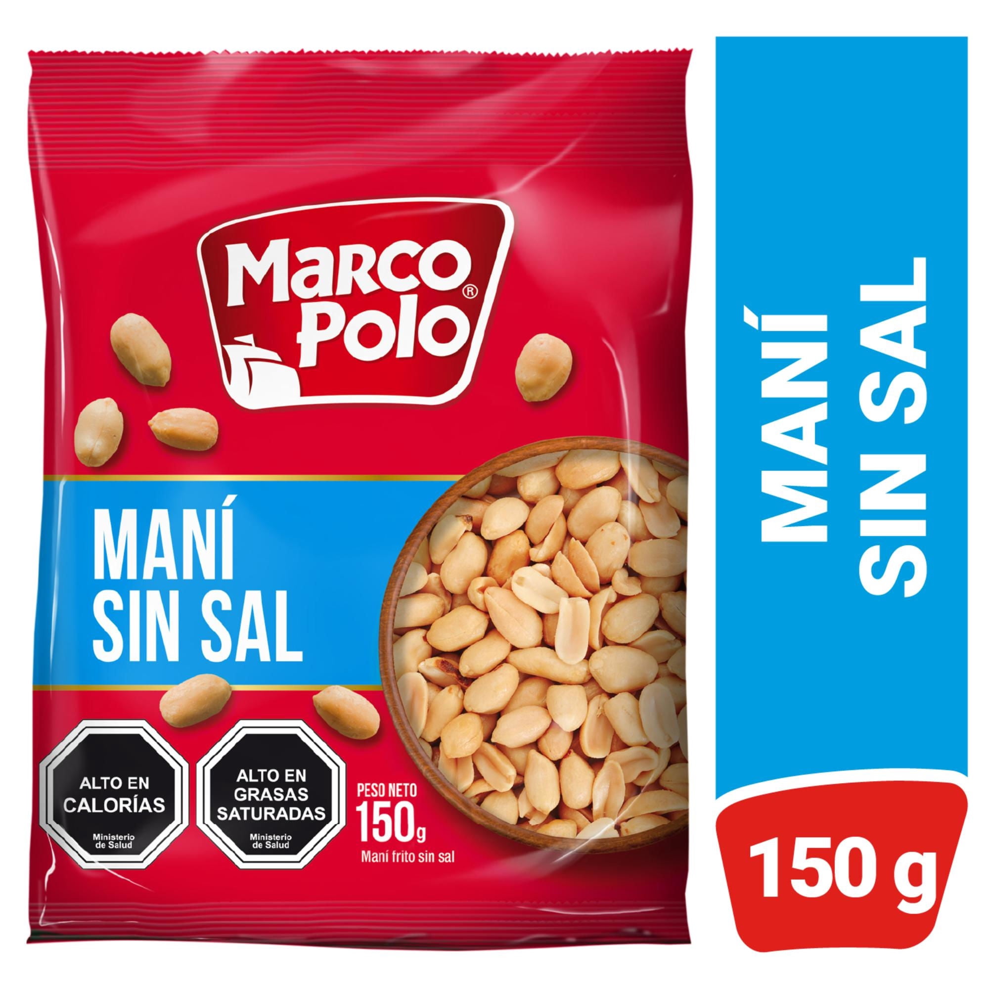 Maní Sin Sal 150 g Marco Polo