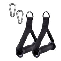 Magideal - Asas De Ejercicio Con Bandas De Resistencia Para Entrenamiento De Fuerza Y Fortalecimiento De Cuerpo Completo Con Mosquetón Para Máquina De Cable, I Negro