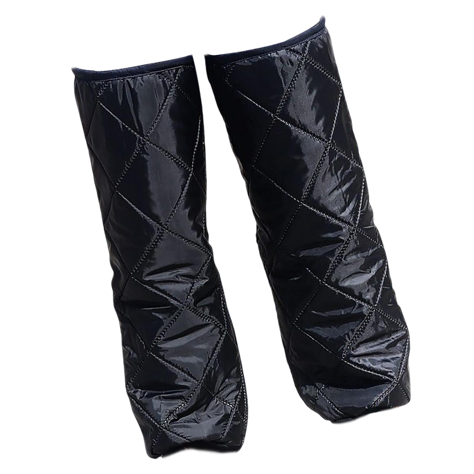 Ioensy - Mangas Largas Para Piernas Resistencia Al Viento Cremallera Banda Elástica Para Esquí Al Aire Libre