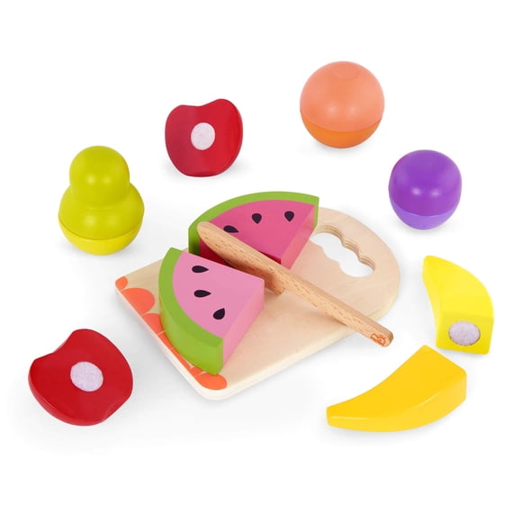 Set de comida Pretend Play de madera B. toys Chop n' Play Fruits