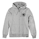 thumbnail image 1 of Poleron Men Zipper Since 1986 Hoodie Grey Heather, 1 of 2