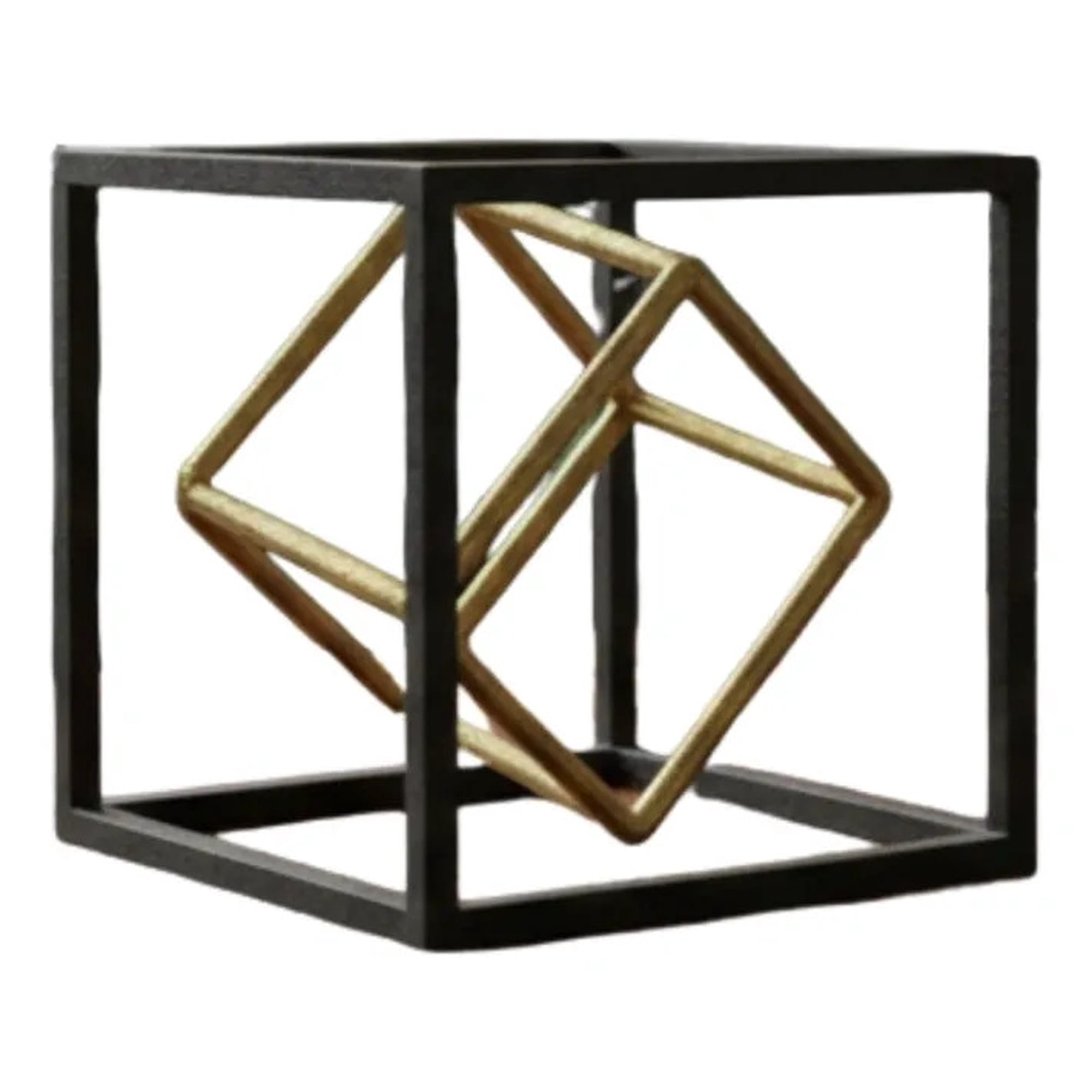 Genérico - Estatua Figura Decorativa Geométrica Adorno Hogar Cubo Jhn
