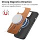 thumbnail image 5 of Magnetic Slim Case for Google Pixel 8 with Camera Guard & Anti-Scratch Back Brown, 5 of 6