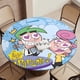 thumbnail image 5 of Los padrinos mágicos-theme Fitted Round Tablecloths Elastic Edged Table Covers Waterproof Table Cloth for Kitchen Holiday Party Tables Decor 120cm, 5 of 6