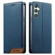 thumbnail image 1 of Funda Tipo Cartera de Cuero Sintético para Samsung Galaxy A25 Bloqueo RFID, con Ranuras para Tarjetas y Bolsillo para Efectivo, Cierre Magnético Fuerte Azul, 1 of 6