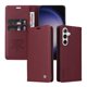 thumbnail image 1 of Funda Billetera de Cuero para Samsung Galaxy S24 Plus con Tarjetero y Soporte - Tapa Magnética Rojo, 1 of 6
