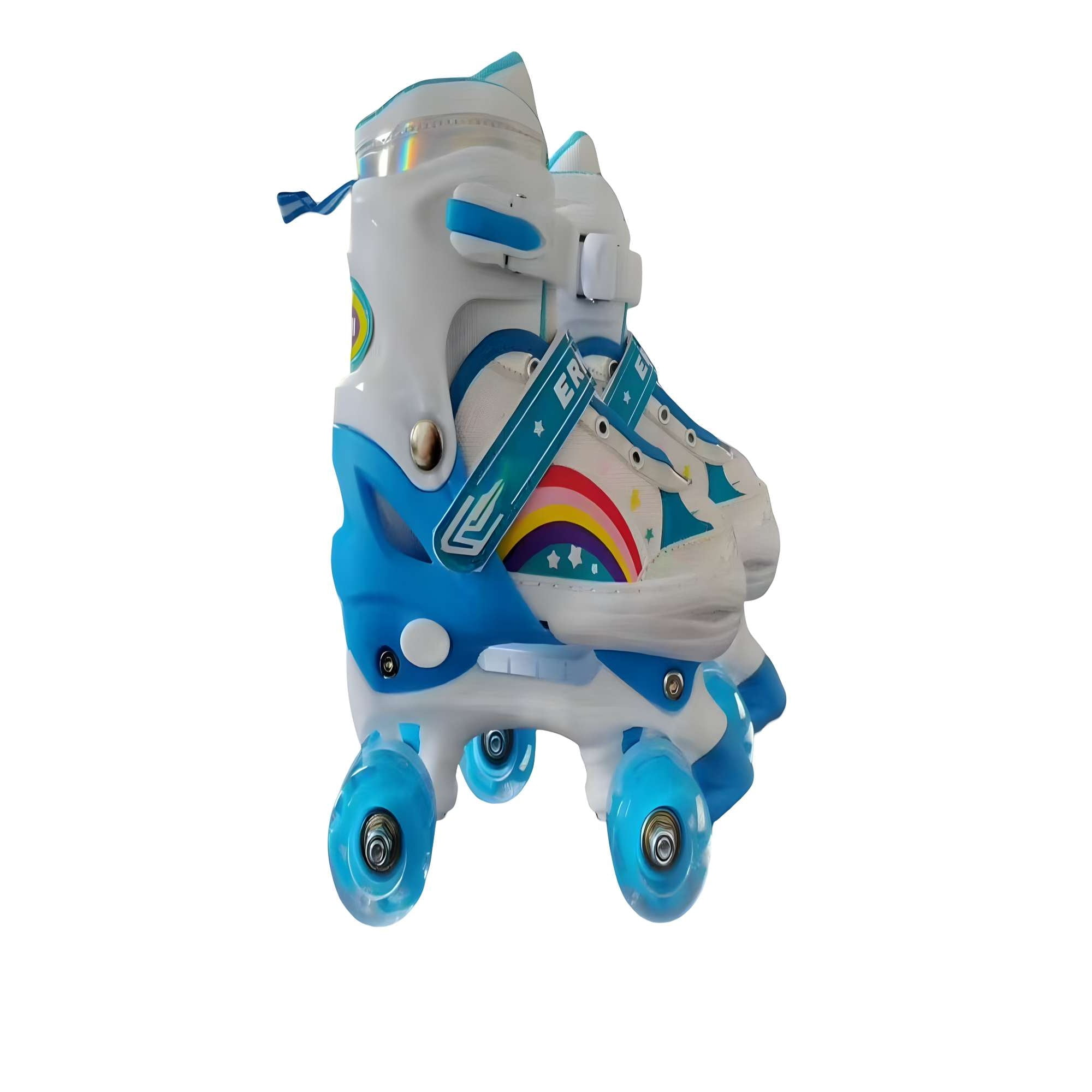 Patines 4 Ruedas Con Luces Y Kit Talla M 35-38 Muilticolor1