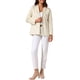 thumbnail image 2 of INSPIRE CHIC Chaqueta Blazer de Mujer de Ante Sintético Vintage Casual con Botones y Bolsillos L Caqui, 2 of 6