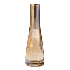 Bothyi - Floreros De Vidrio Decoración Florero De Vidrio De Boca Estrecha Para Bar Regalo De Cumpleaños Salón Ámbar