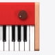 thumbnail image 3 of Piano digital Loog - teclado portátil para principiantes con sonido de calidad profesional, MIDI por USB-C, instrumento musical educativo recargable, 3 of 6