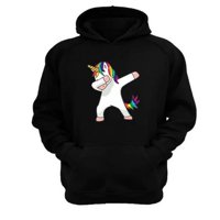 Genérico - Polerón Canguro Unicornio Negro Talla Xl Unisex