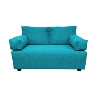 Induhome - Sofa Elle 2 Cuerpos Chenille Turqueza