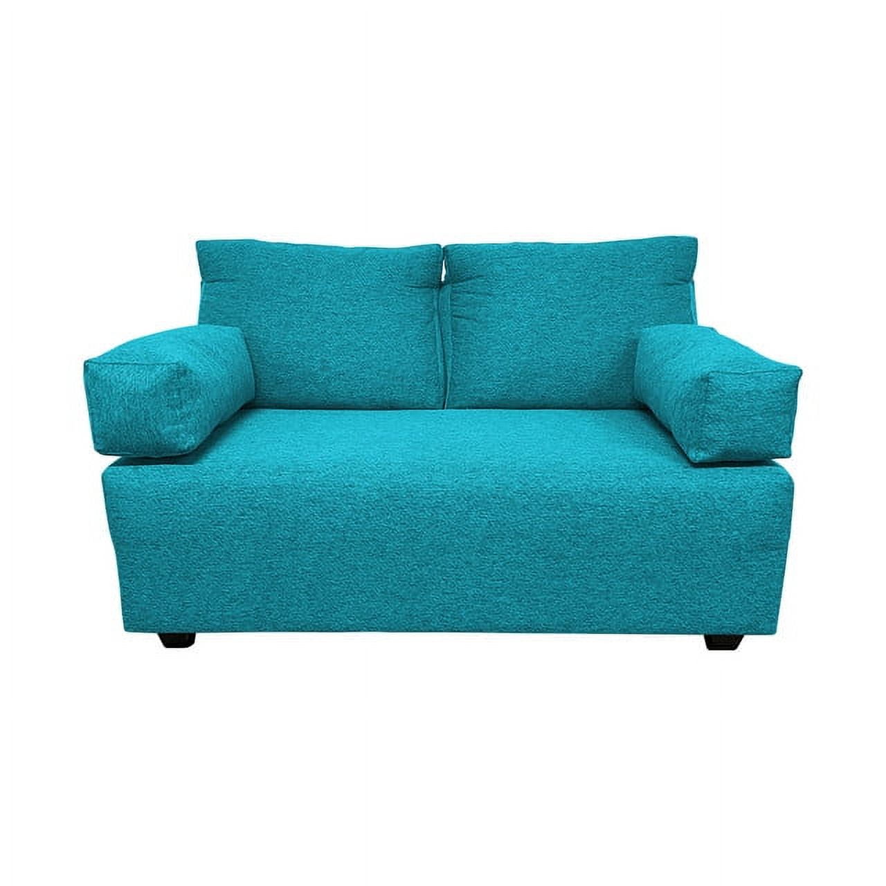 Induhome - Sofa Elle 2 Cuerpos Chenille Turqueza