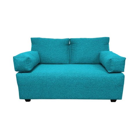 Induhome - Sofa Elle 2 Cuerpos Chenille Turqueza