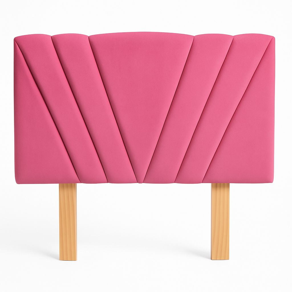 Ethan Desing - Respaldo 2 Plazas Tubular En V Rosado