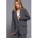 thumbnail image 3 of Blazer Fashnzfab Manga Larga Heather Charcoal, 3 of 5