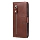 thumbnail image 5 of Funda con Cremallera para Motorola Moto E15, Carcasa Cartera de Cuero PU con Soporte y Tarjetero, 5 of 5
