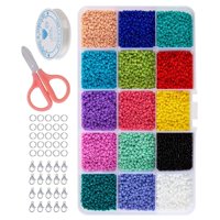 Bothyi - Cuentas De Semillas Diy Pulsera Llaveros Diy Abalorios Suministros Anillo De Apertura