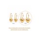 thumbnail image 4 of Aros Gancho Corazón 7mm Oro 18k Nacional 1.30gr Regalo Mujer Dorado, 4 of 6