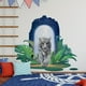 thumbnail image 2 of 1pc, Lifelike Cute Lovely White Tiger Jungle Animal Wall Stickers Removable Wall Decals Peel And Stick Wall Art Decorations Home Decor For Kid Nursery Baby Bedroom Living Room Playing Room, 2 of 4