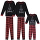 thumbnail image 1 of INSPIRE CHIC Conjunto de Pijamas a Juego para la Familia de Navidad Estampado de Árbol de Navidad Camiseta de Manga Larga y Pantalones Jogger Ropa de Dormir Festiva XL Rojo [Niños y Niñas], 1 of 5