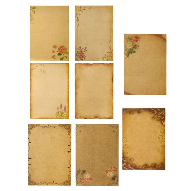 Send Romantic Love Letters with 8pcs Creative European Lace A5 Kraft Paper Thank You