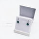 thumbnail image 3 of Aros Punto de Luz Plata Italiana 925 y Cristal Genuino Emerald, 3 of 4