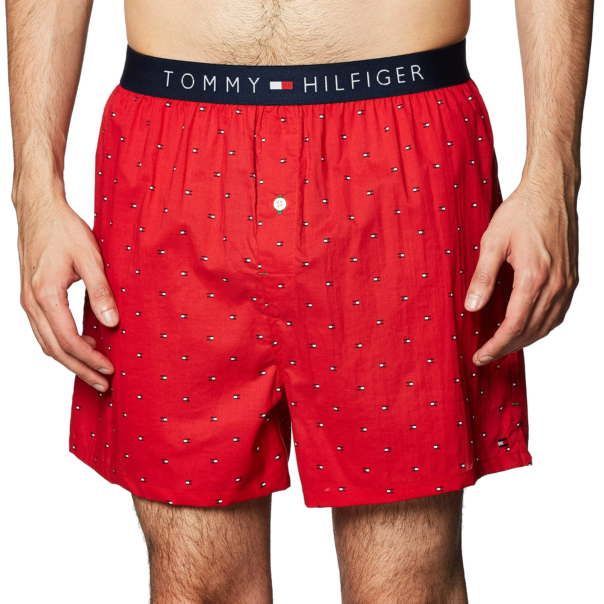 Ropa Interior Tipo Bóxer Tommy Hilfiger Tejida Para Hombre En Algodón Rojo