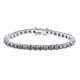 thumbnail image 3 of Pulseras de Tenis de Moissanita Gris de 4 Mm para Mujer Unisex Chapadas en Plata 925 Pulsera de Tenis de Oro Blanco de 18K para Hombre Color D VVS1 Pulsera de Diamante de Moissanita Joyería 16-23 Cm, 3 of 10