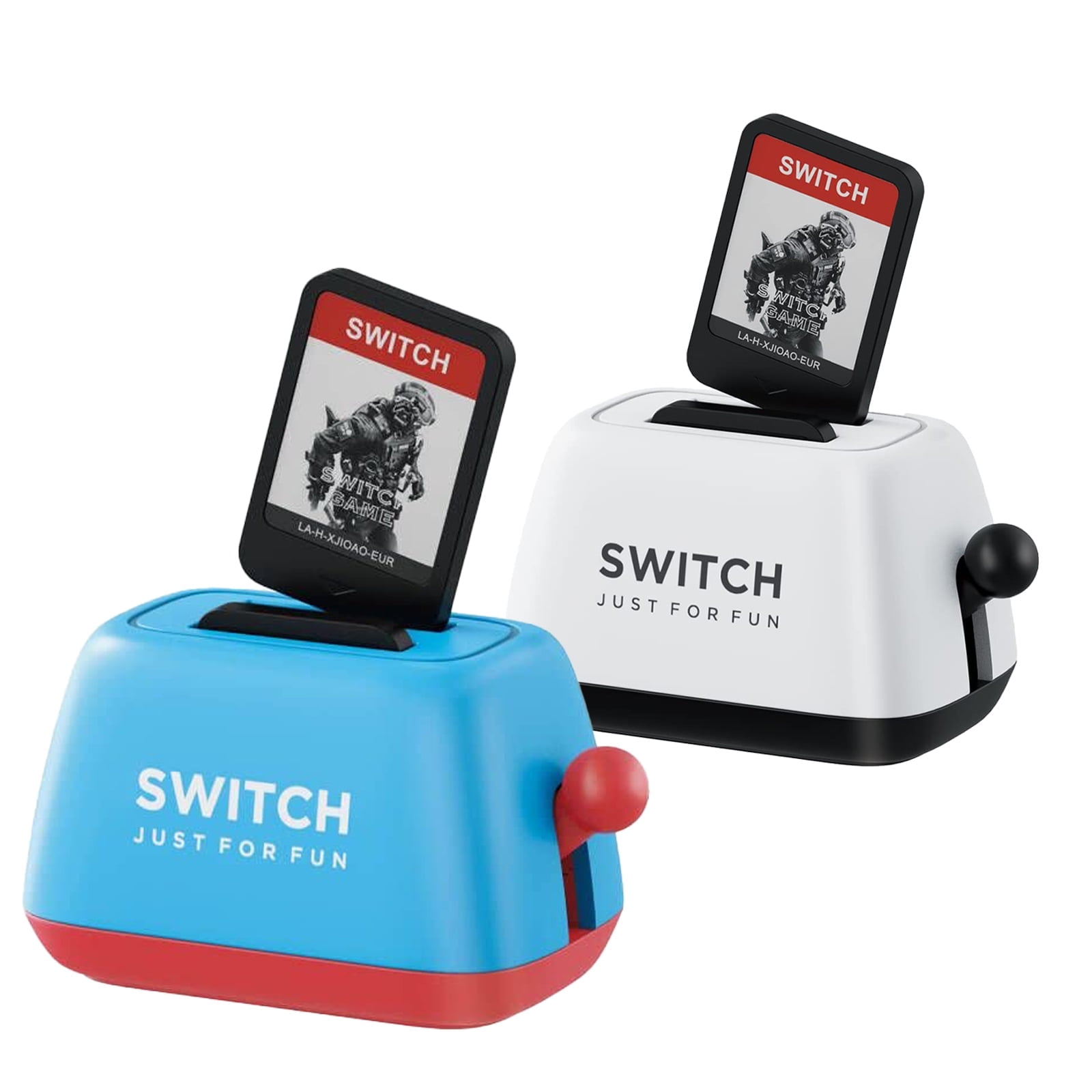 Soporte Para Cartuchos Nintendo Switch Aaronmei Tostadora Azul Y Blanco