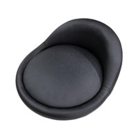 Magideal - Taburete De Bar Con Asiento De Repuesto, Resistente Al Agua, Cómodo, Piezas De Reparación, Con Respaldo Bajo De Piel Sintética Para Restaurante, Salón Negro