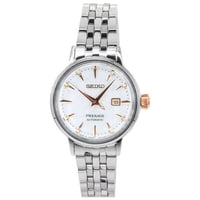 Reloj Seiko Presage Cocktail Time Clover Club Diamond Accents White Dial Automatic Sre009J1 Women'S Watch
