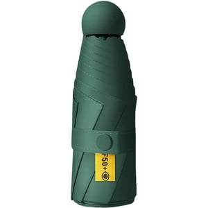 Veat00L - Mini Paraguas Plegable De 8 Huesos, Protección Uv, A Prueba De Viento Y Lluvia, Ligero Y Portátil, Viene Con Una Funda De Transporte, Adecuado Para Llevar A Diario