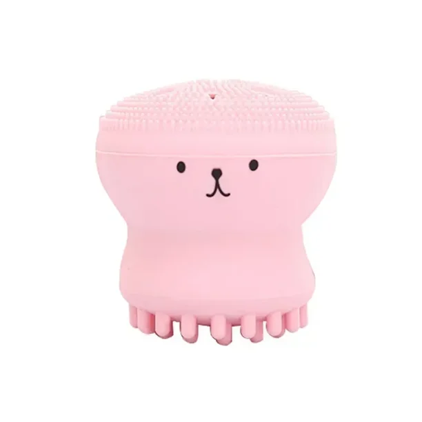 1pc Octopus Silicone Facial Cleansing Brush Makeup Removal Massage Brush Portable Soft Sponge Facial Cleanser Deep Pore Cleaning