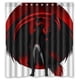 thumbnail image 1 of Cortina de ducha de Anime Black Angel Death, juego de cortinas de baño con ganchos, tamaño 66 x 72 pulgadas, 1 of 3