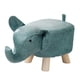 thumbnail image 1 of Banco De Elefante, Taburete Otomano De Almacenamiento De Madera Para Decoración De Habitaciones De Invitados, Azul Al Aire Libre, 1 of 5