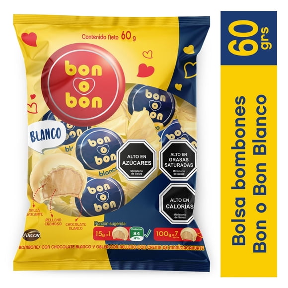 Bombones Bon o Bon blanco, 60 kg